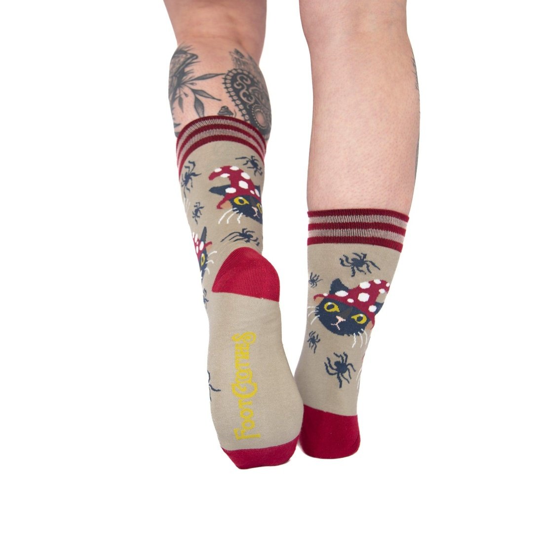 Witchy Whiskers Crew Socks