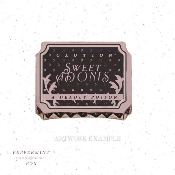 Sweet Adonis Label Brooch - Lolita Collective