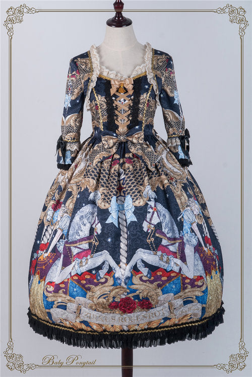 Circus Princess Onepiece in Black - Lolita Collective