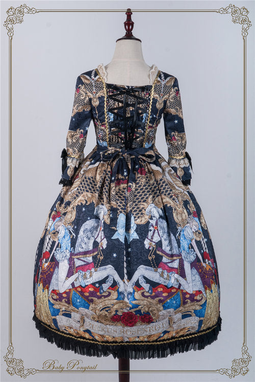 Circus Princess Onepiece in Black - Lolita Collective