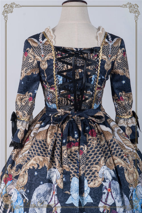 Circus Princess Onepiece in Black - Lolita Collective