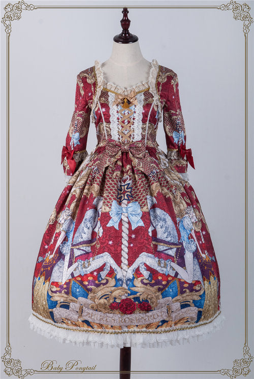 Circus Princess Onepiece in Red - Lolita Collective