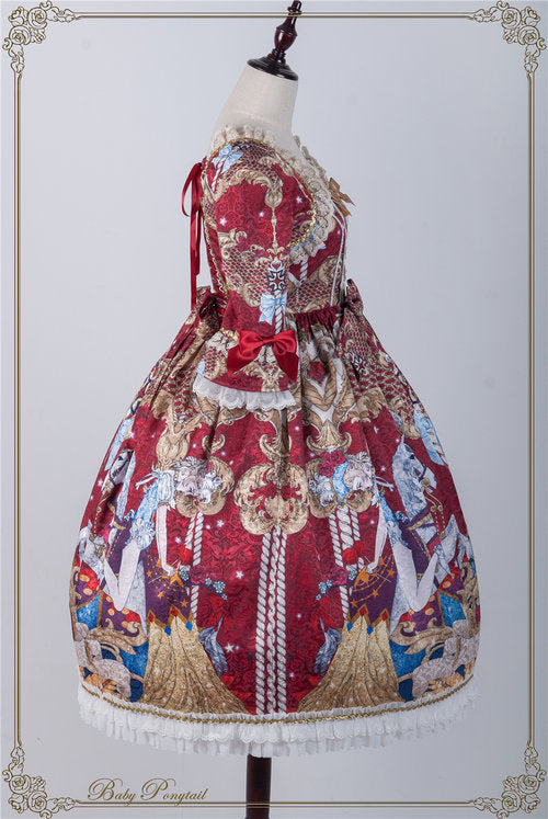 Circus Princess Onepiece in Red - Lolita Collective