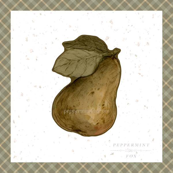 Pear Brooch - Lolita Collective